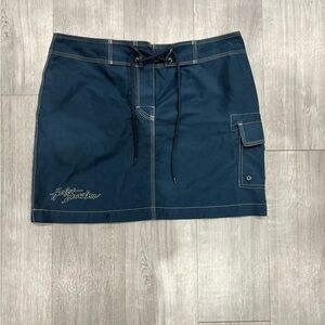 Harley-Davidson Tori Richard Womens Skirt Skort Blue Rare Vintage Small S Biker